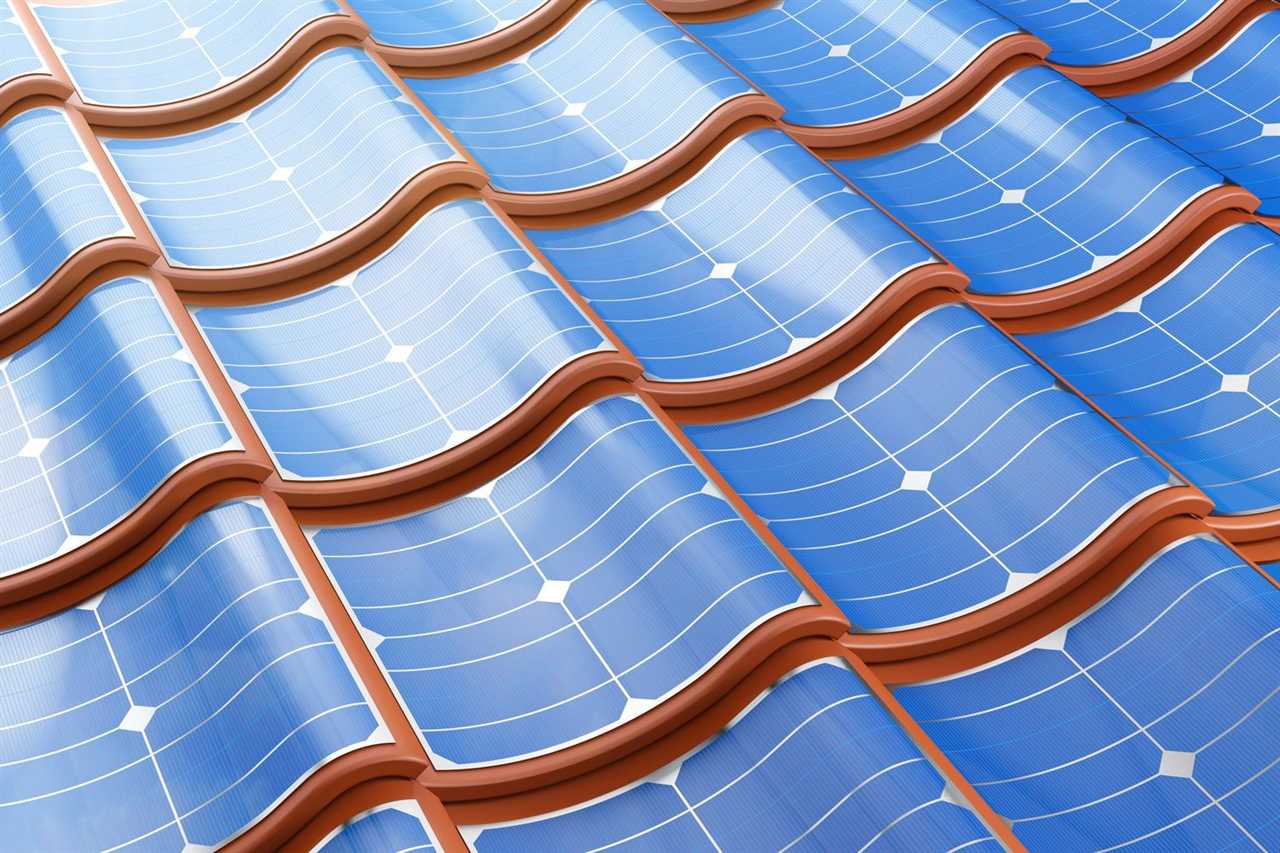 Solar Panel On The Tile Roof Shingles