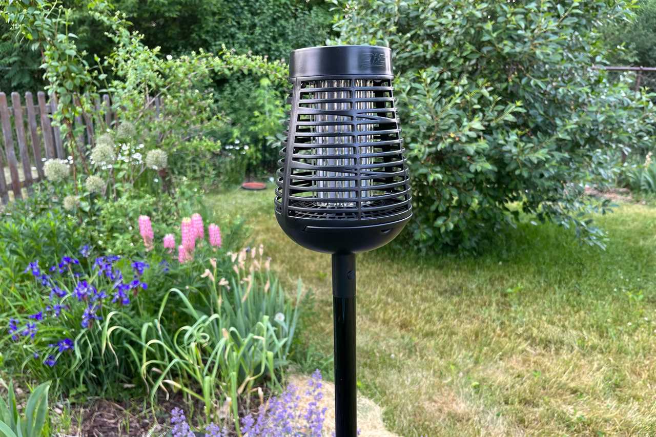 Insect Killer Torch in the garden during the daytime