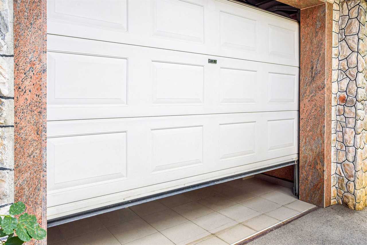 Halfway Open Garage Door