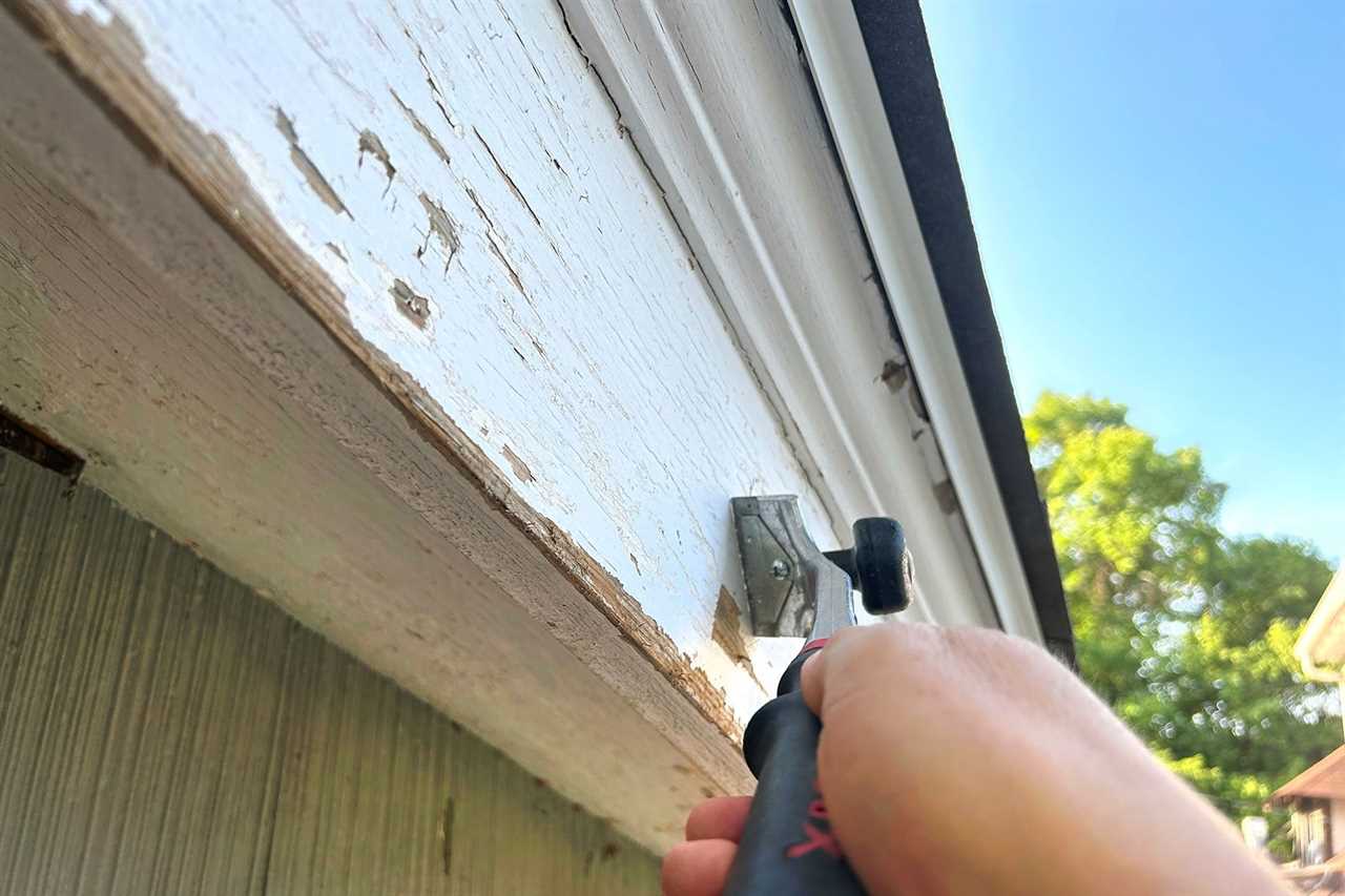 Scraping Loose Paint