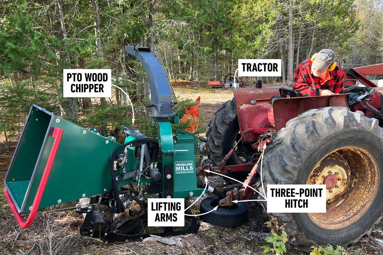 How To Mount A Pto Wood Chipper To A Tractor Position The Tractor