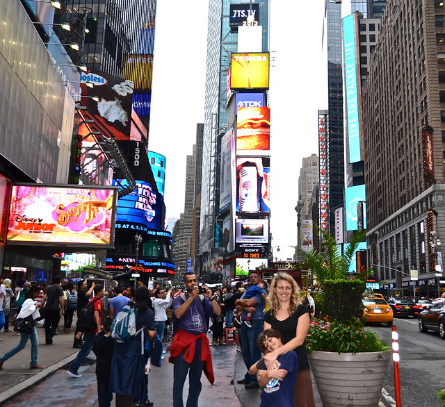 Family fun at Times Square