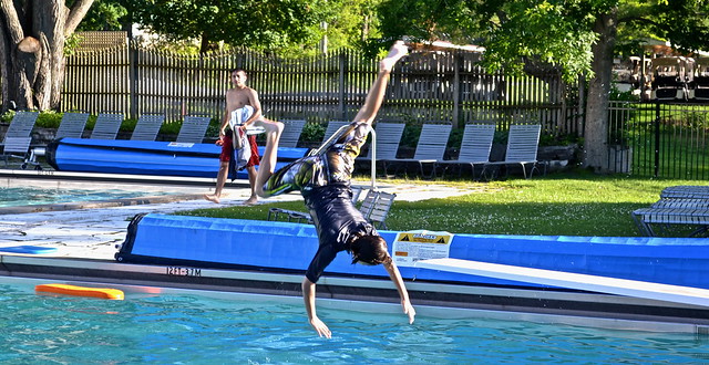 pool time Basin Harbor Club, Vermont