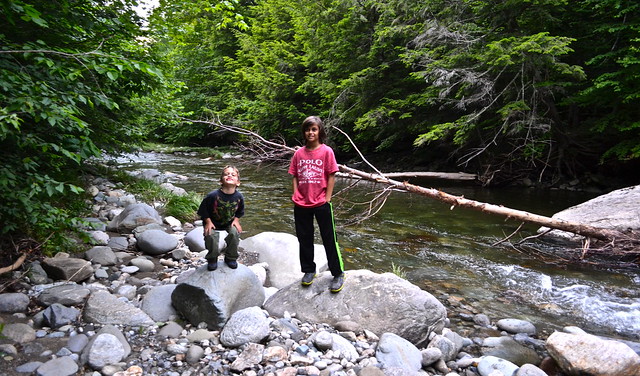 River by our campsite - Brewster River Campground - Smugglers Notch VT