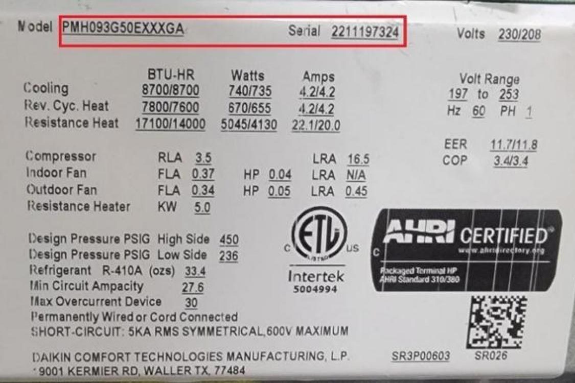 Recalled Ac Models Courtesy Cpsc