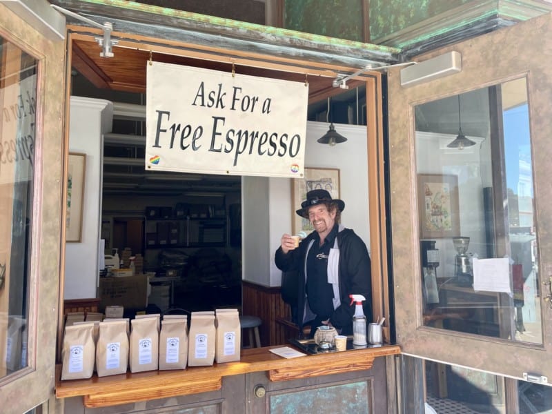 Seth at Old Bisbee Roaster in Bisbee, AZ