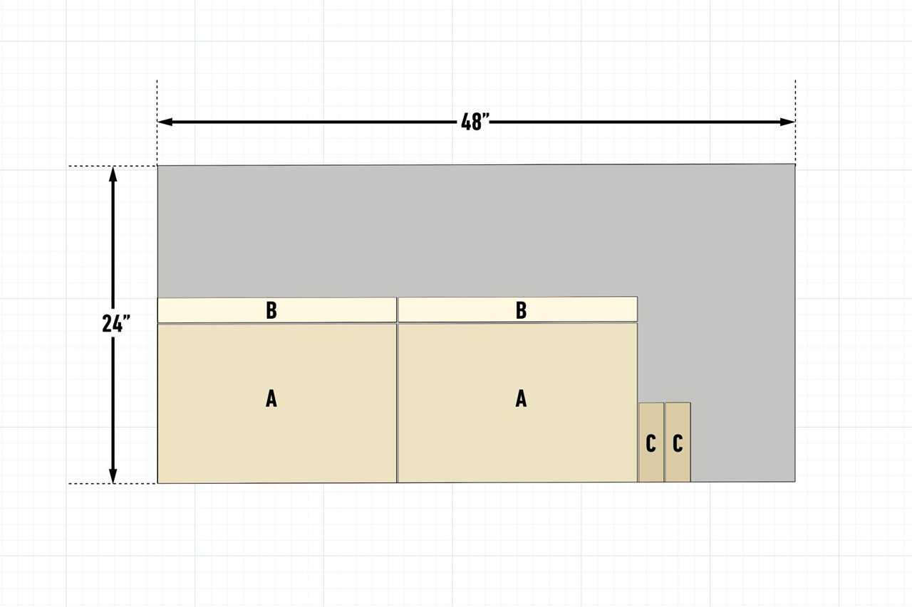 How To Build A Drum Sander Table on light grid background - Cut the parts