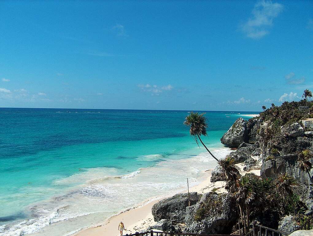 a beach in tulum mexico