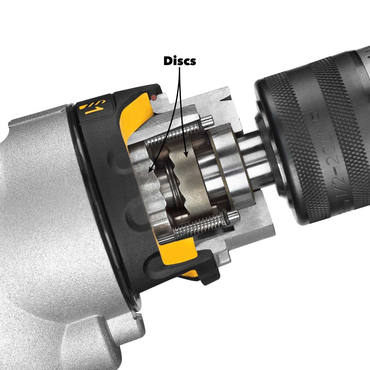 hammer vs rotary drill inside a hammer drill