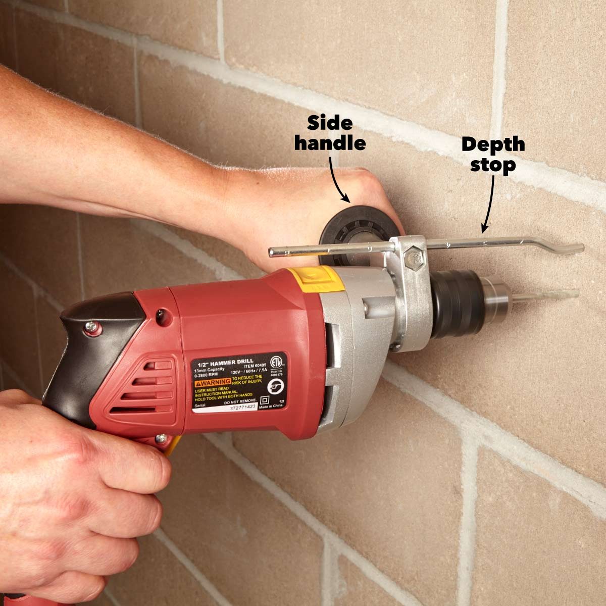 rotary vs hammer drills depth stop