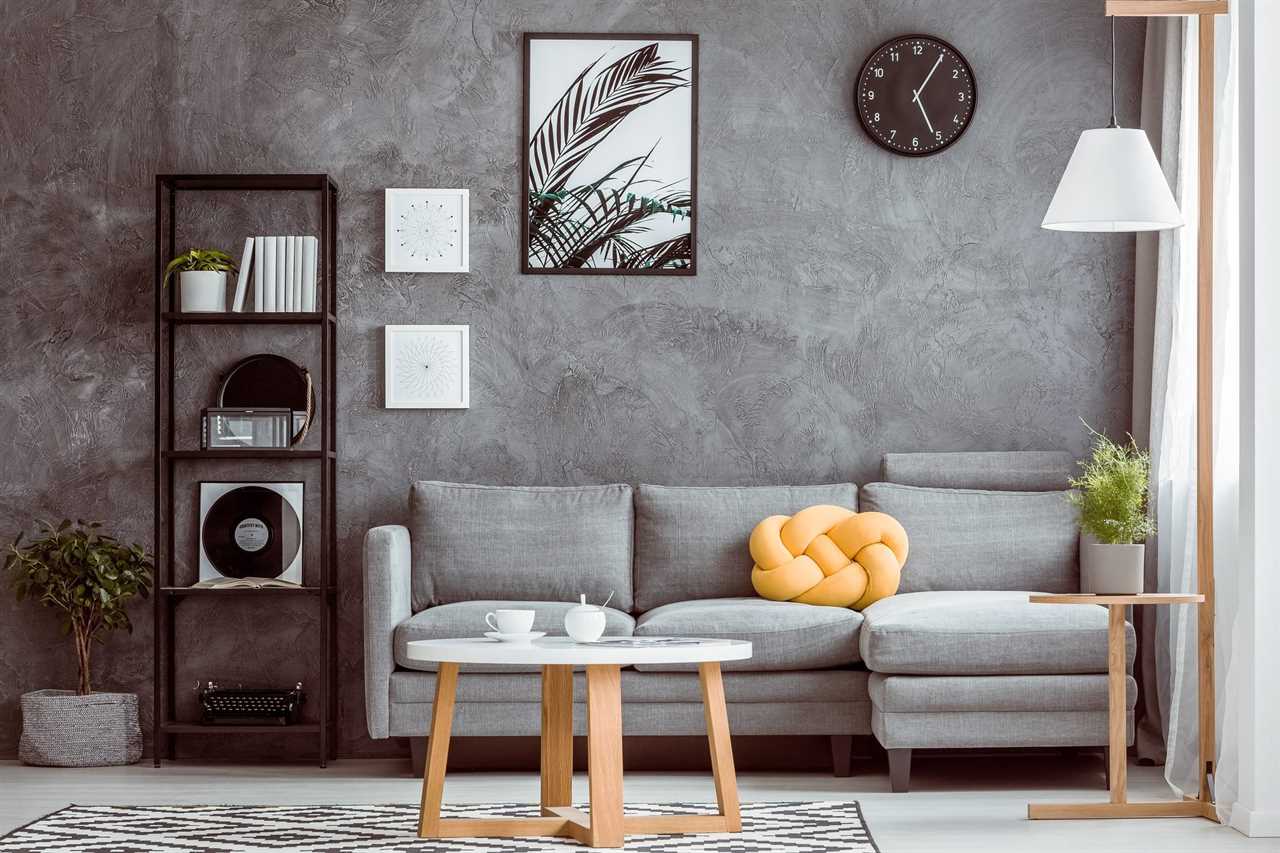 Dark color walls in living room